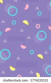 geometric abstract design memphis 80s 90s style abstract background vector illustration