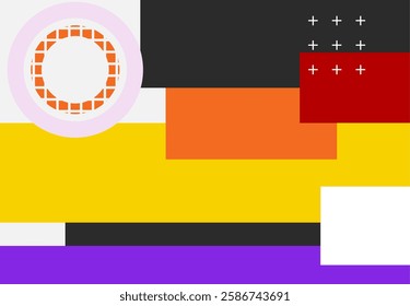 Geometric abstract design modern minimalist, flat banner, background. ads
