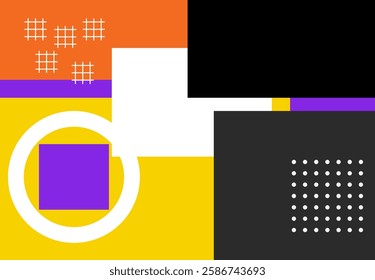 Geometric abstract design modern minimalist, flat banner, background. ads
