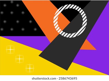 Geometric abstract design modern minimalist, flat banner, background. ads
