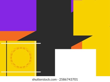 Geometric abstract design modern minimalist, flat banner, background. ads
