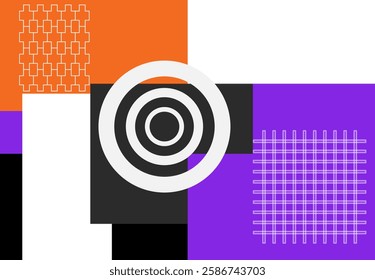 Geometric abstract design modern minimalist, flat banner, background. ads
