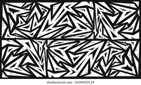 Geometric abstract design presentation background in white and black color. Sport vector illustration. Suitable for landing page and backdrop template.