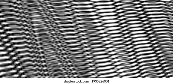 Geometric abstract diagonal striped background with straight zigzag lines and optical moire effect illusion. Perfect abstract background for saver, poster, banner. web.