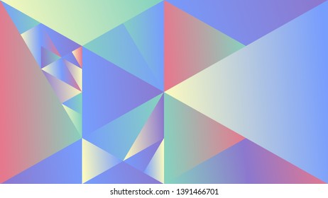 Geometric abstract dynamic colorful gradient triangle mosaic background - multicolored polygonal minimalistic vector design