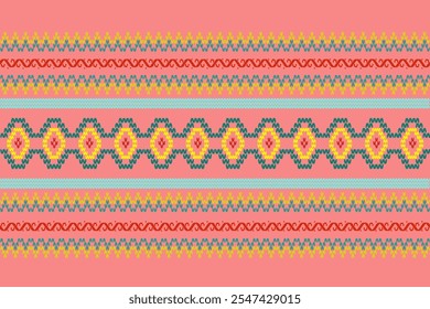 Geometric abstract ethnic oriental traditional seamless pattern. Native geometry decorative Aztec design for fabric, embroidery, ornament, texture, interior, decoration, elements, fashion, graphic