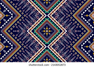 Diseño de patrones étnicos geométricos abstractos. Moqueta de tela azteca mandala adorno de decoración textil de chevron étnico papel de pared. Antecedentes de vectores de bordado tradicionales de origen tribal boho 