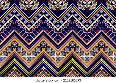 Geometric abstract ethnic pattern design. Aztec fabric carpet mandala ornament ethnic textile decorations wallpaper. Tribal boho native African turkey traditional embroidery vector background 
