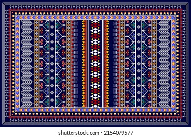 Diseño de patrones étnicos geométricos abstractos. Alfombra de tela azteca mandala adornos de tela de decoración étnica textil papel de pared. Origen del vector del bordado tradicional de la etnia turquía tribal boho 