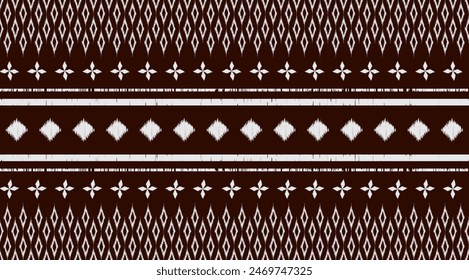Geometric abstract fabric ethnic pattern seamless tradition background design .