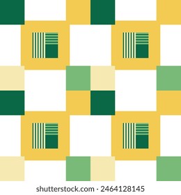 Geometric abstract fabric seamless pattern 