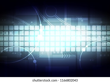 geometric abstract fantasy technology background template