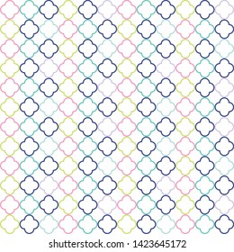 Geometric abstract floral pattern. 