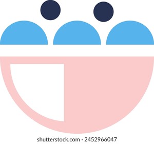 Geometric Abstract Flower Head Vector Illustration