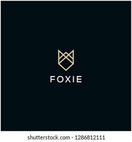geometric abstract fox logo