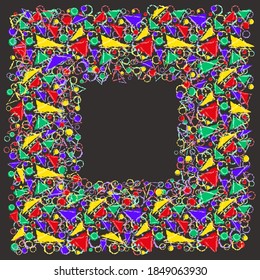 Geometrischer abstrakter Rahmen, Vektorgrafik	