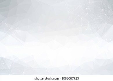 Geometric abstract futuristic background with connected line and dots. Graphic background for your design, technology background, science background.