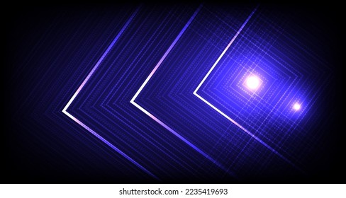 Geometric Abstract futuristic electronic circuit technology background.interface with various technological elements of science.Illustration Vector abstract sense of science and technology
