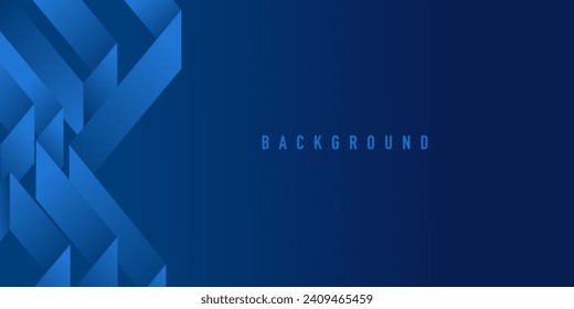 Geometric Abstract Gradient Blue Lines Background Design. Vector illustration. Modern background with geometric shapes, geometry graphics. 