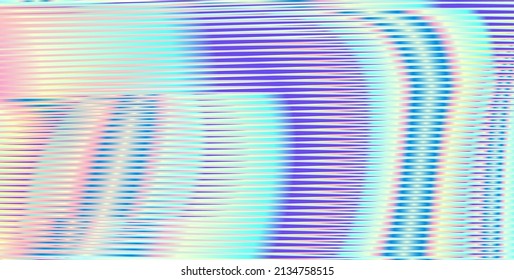 Geometric abstract gradient pattern of multi color stripes, transitions and shapes. Psychedelic background for wall art, wallpaper, wall panel, textile, poster, interior decor. 