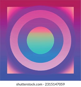 Gradiente de gradiente abstracto geométrico arte de arcoiris colorido ilustración de fondo