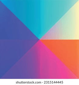 Geometric abstract gradient rainbow straight line colorful collage