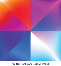 Geometrische abstrakte Farbverlauf-Regenbogen-geometrische dynamische Struktur