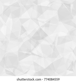 Geometric abstract gray and white background for your design.  Best vector winter backdrop.