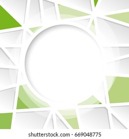 Geometric Abstract Green Background