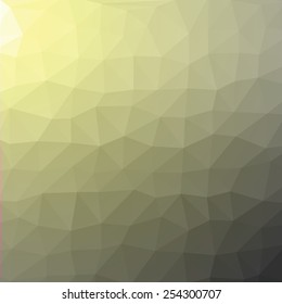 Geometrisches abstraktes graues und gelbes Low-Poly-Papier-Hintergrund. 