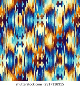 Patrón de vintage geométrico abstracto de grunge. Estilo azteca. Imagen vectorial sin inconvenientes.