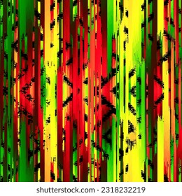 Geometric abstract grunge vintage pattern. Aztec style. Seamless vector image.