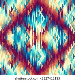 Patrón de vintage geométrico abstracto de grunge. Estilo azteca. Imagen vectorial sin inconvenientes.