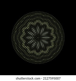 Vector de fondo de círculos de medio tono abstracto geométrico, diseño de plantilla de folleto, afiche