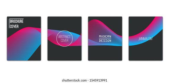 Geometric abstract halftone covers  modern minimalistic template gradient.  Poster flyer halftone gradients pattern. Vector illustration EPS10