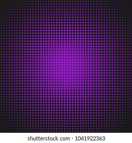 Geometric abstract halftone dot pattern background - vector illustration from circles