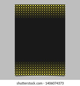 Geometric abstract halftone pattern poster template - vector document graphic from squares and dots