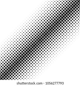 Geometric abstract halftone square pattern background - vector design with diagonal squares