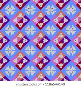 geometric abstract halloween seamless pattern