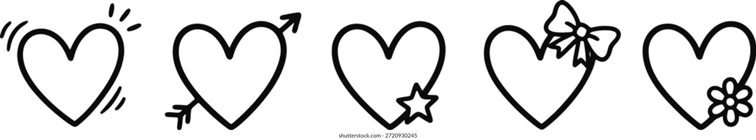 Vector geométrico Abstractas del marco del corazón para el diseño contemporáneo