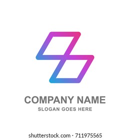 Geometric Abstract Hexagon Logo Vector Design 