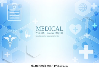 Geometric abstract hexagon.Medical modern wallpaper.