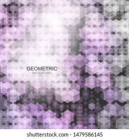 
Geometric abstract hexagons background. Brochure Template