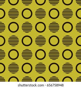 Geometric abstract hipster seamless pattern with circle. Graphic texture for design, wallpaper, fabric