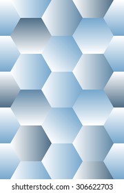 geometric abstract honey comb shape or hexagon seamless pattern