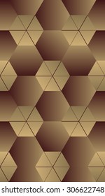 geometric abstract honey comb shape or hexagon seamless pattern