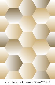 geometric abstract honey comb shape or hexagon seamless pattern