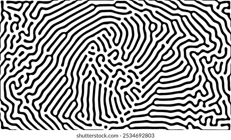 Geometric abstract illusion art with concentric lines