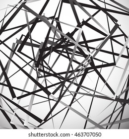 Geometric abstract illustration with irregular squares. Modern art vector illustration