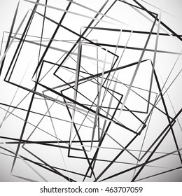 Geometric abstract illustration with irregular squares. Modern art vector illustration